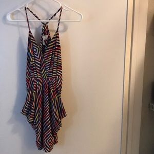 BCBG MULTI STRIPE DRESS